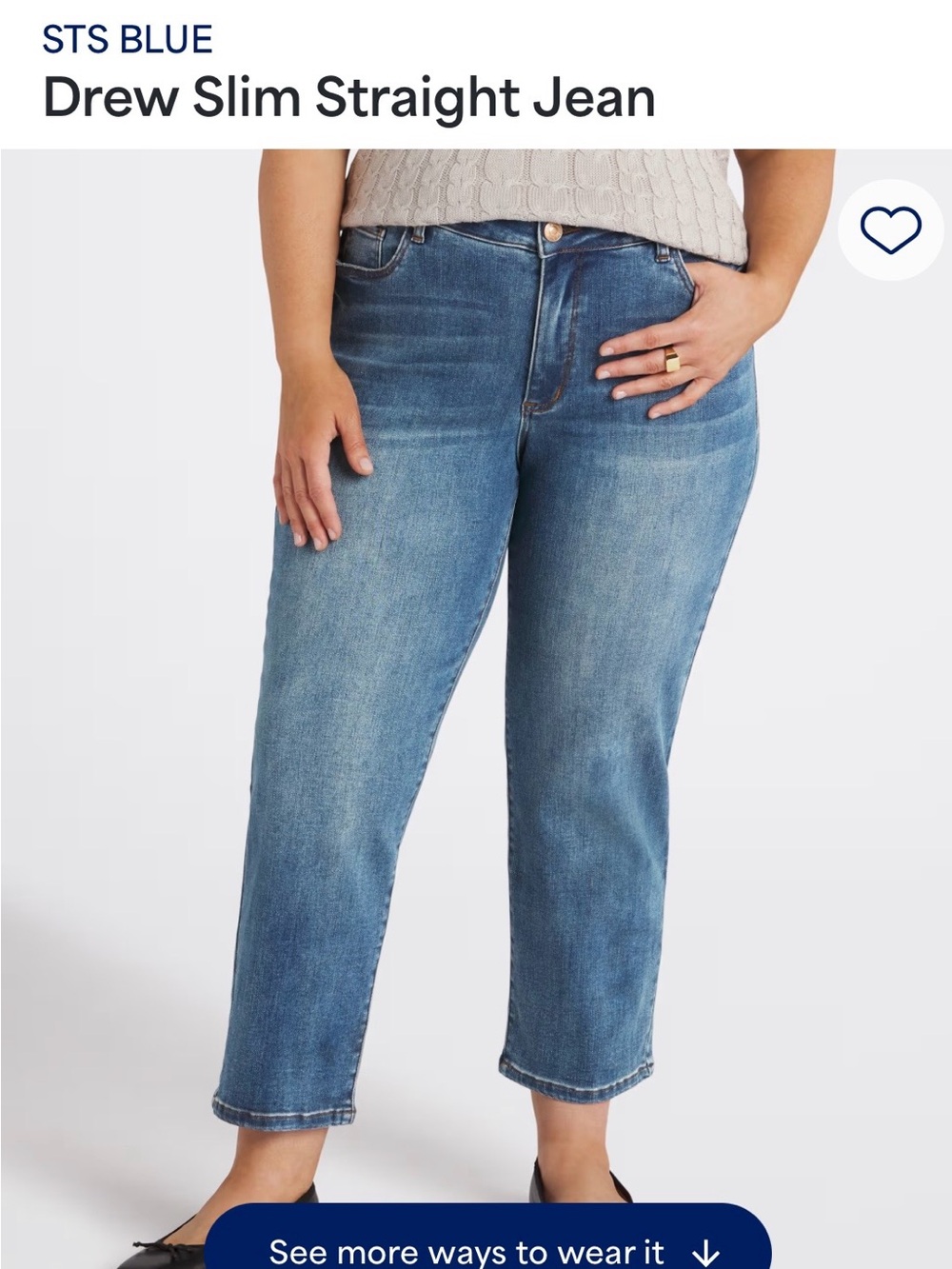 STS Blue Drew Slim Straight Jean - Medium Wash Blue